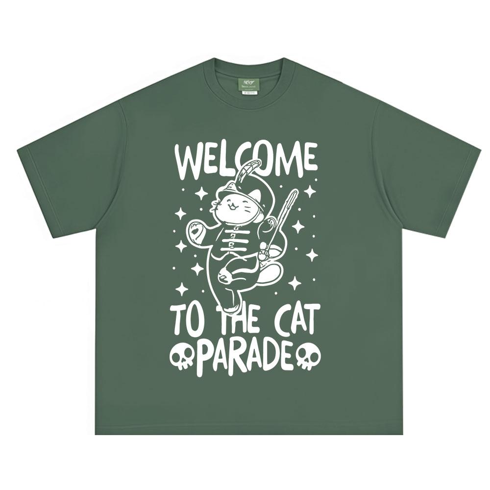 

Welcome To The Cat Parade Funny Tshirts Rock Band My Chemical RoUnisexce Tshirt Unisexs Clothing Cotton Casual Oversized T Shirt 4XL