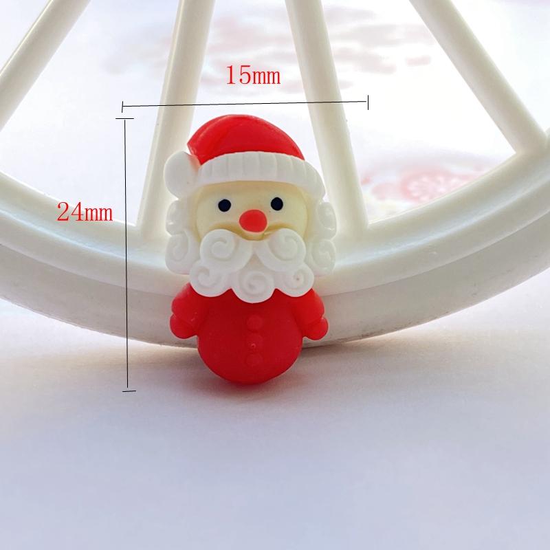 12 Stück Neue Niedliche Weihnachts-Serie Flacher Cabochon Scrapbooking Haarschleifen-Mittelteil Verzierungen DIY Zubehör F85