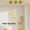 Badminton Rebound Trainer Self Training Tool with Elastic Rope Simple Installation Badminton Indoor Trainer Portable Badminton Set
