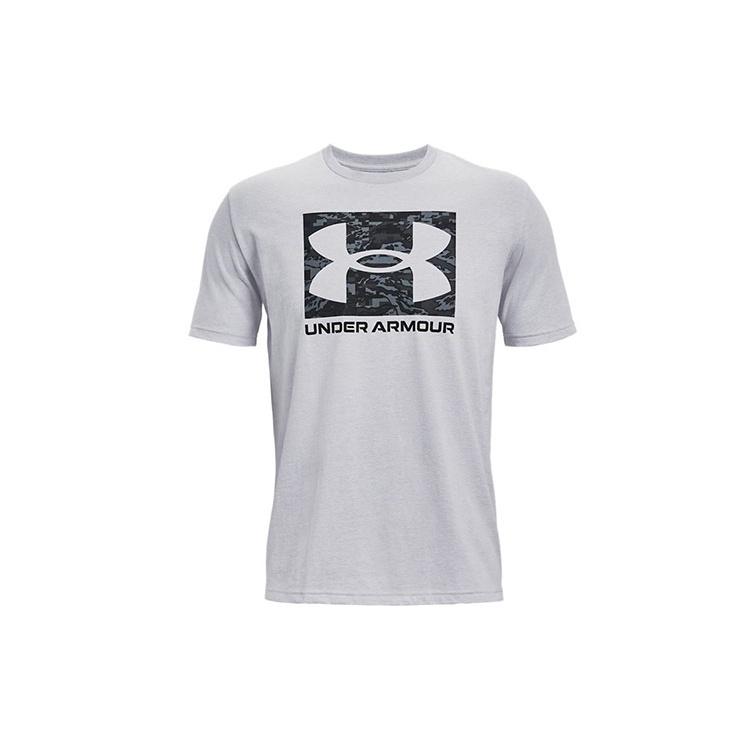Under Armour ABC Camo Boxed Logo Short Sleeve T-shirt Light Grey Men s 1361673-011 S