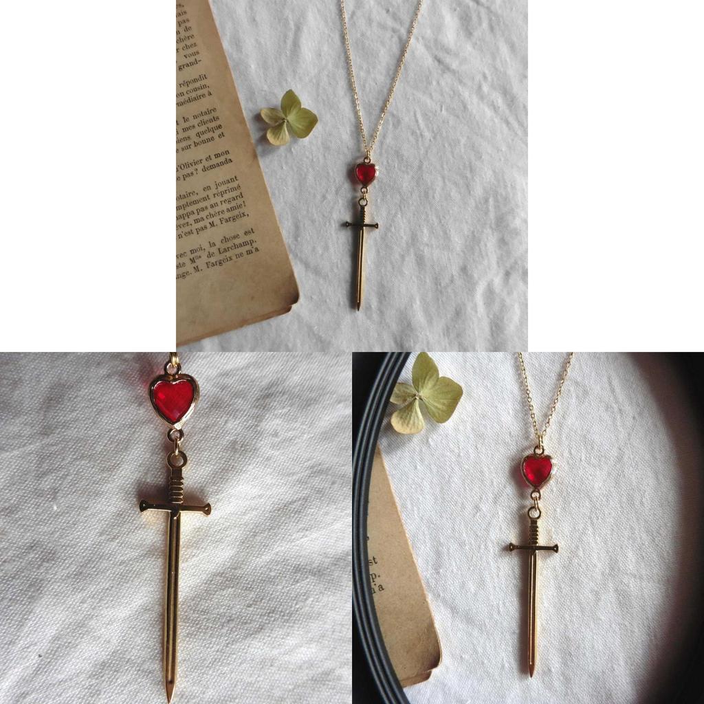 Gothic Geometric Pendant Necklace With Cross Chain For Party Wear