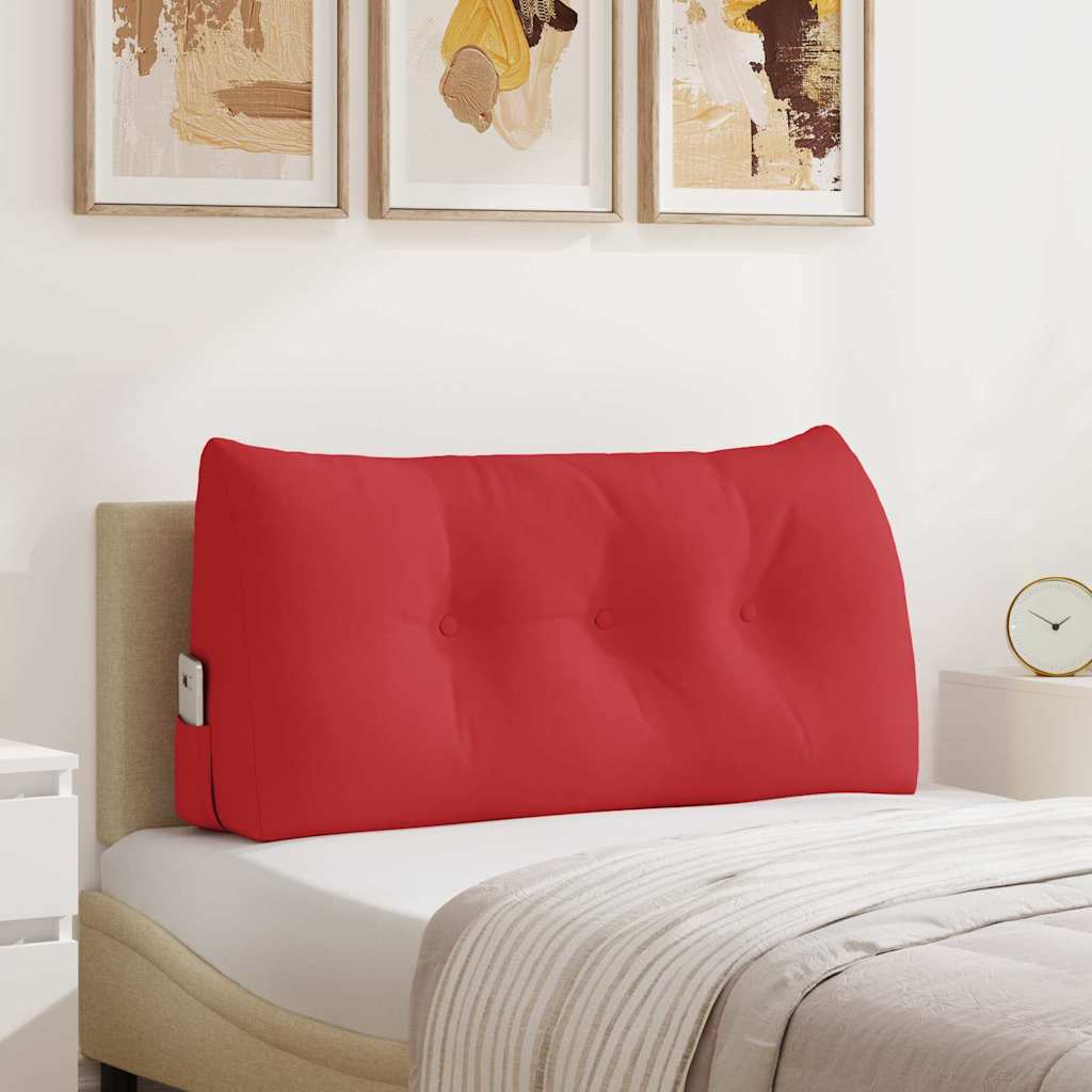 Back Cushion Red 100 x 24 x 50 cm Fabric