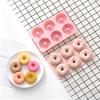 6-Cavities Silicone Donut Easy Mold Grade DIY Release Food Round Doughnut Cake