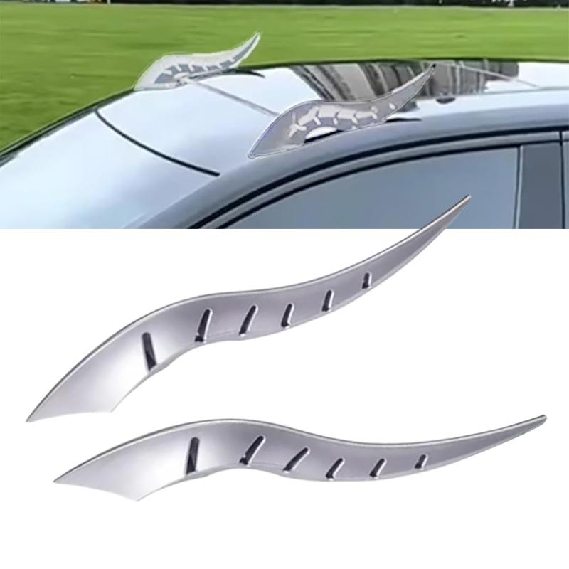 

Модификация Драконьего Рога на Крышу Автомобиля, Украшение Экстерьера Автомобиля, Универсальное Меха-Фэнтези Украшение на Крышу Автомобиля серебряный