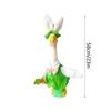 Easter Porch Geese Costume Plush Long Eared Rabbit Themed Outfit Porch Geese Statue Clothing For Holiday Decoration