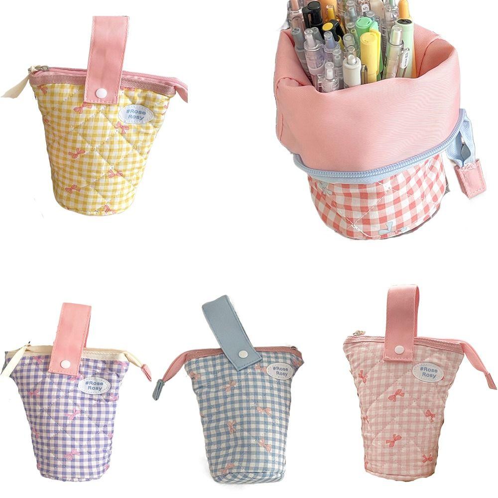 

Foldable Cylindrical Pencil Case Portable Pencilcase Organizer Pen Box Kids Children Gift