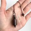 Pendulos Openable Design Metal Pendulum Copper Material Spiral Shape Dowsing Pendulum Divination Pendulum Meditation Session