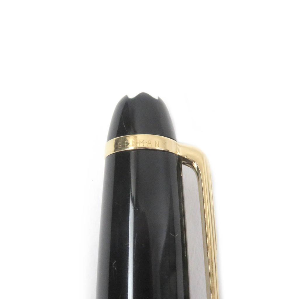 Great MONTBLANC Mechanical Pencil Meisterstck Twist Type Black Gold Precious Resin Used