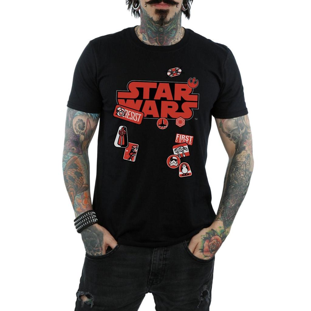 STAR WARS T-shirt pour homme Les Derniers Jedi Badges