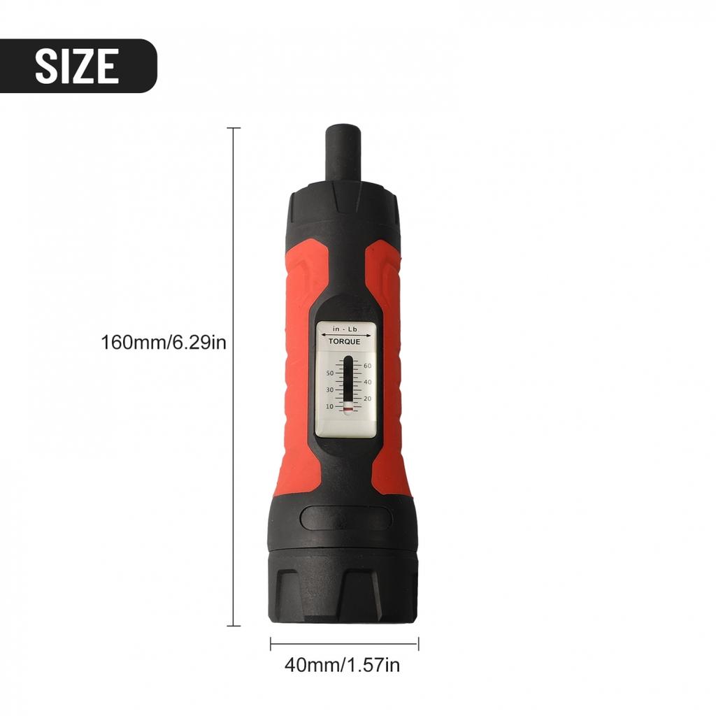 10-65In.lb Screwdrivers 40x160mm Adjustable Carbon Steel