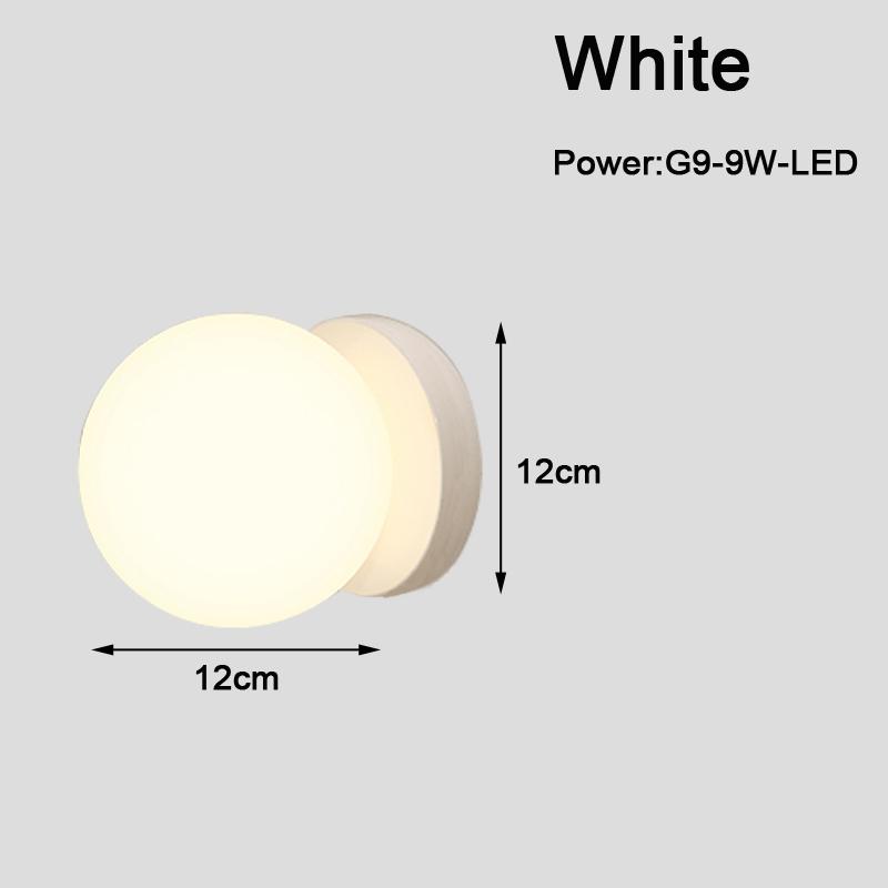 Minimalist Indoor LED Wall Lamps with Glass Bulb for Bedroom Bedside Nordic 9W  LED Wall Lights Wall Sconce for Living Room Home