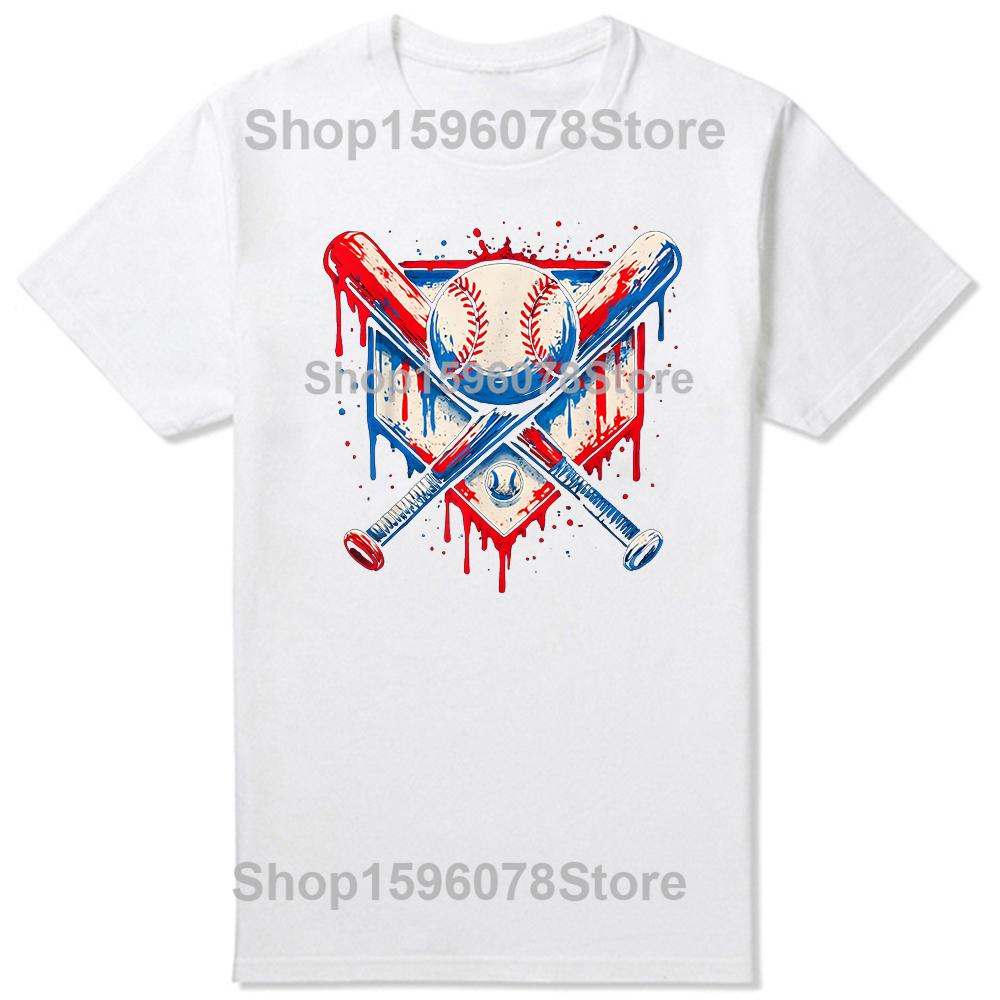 Lustiges Baseball Klassisches T-Shirt Sommer Männer Frauen Kleidung Mode T-Shirts Baumwolle Kurzarm Übergroß Locker T-Shirt Oberteile