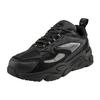 Kappa Fabric Retro Thick Sole Wear-Resistant Low-Top Casual Shoes Unisex sneaker Black K0BZ5MC50-990