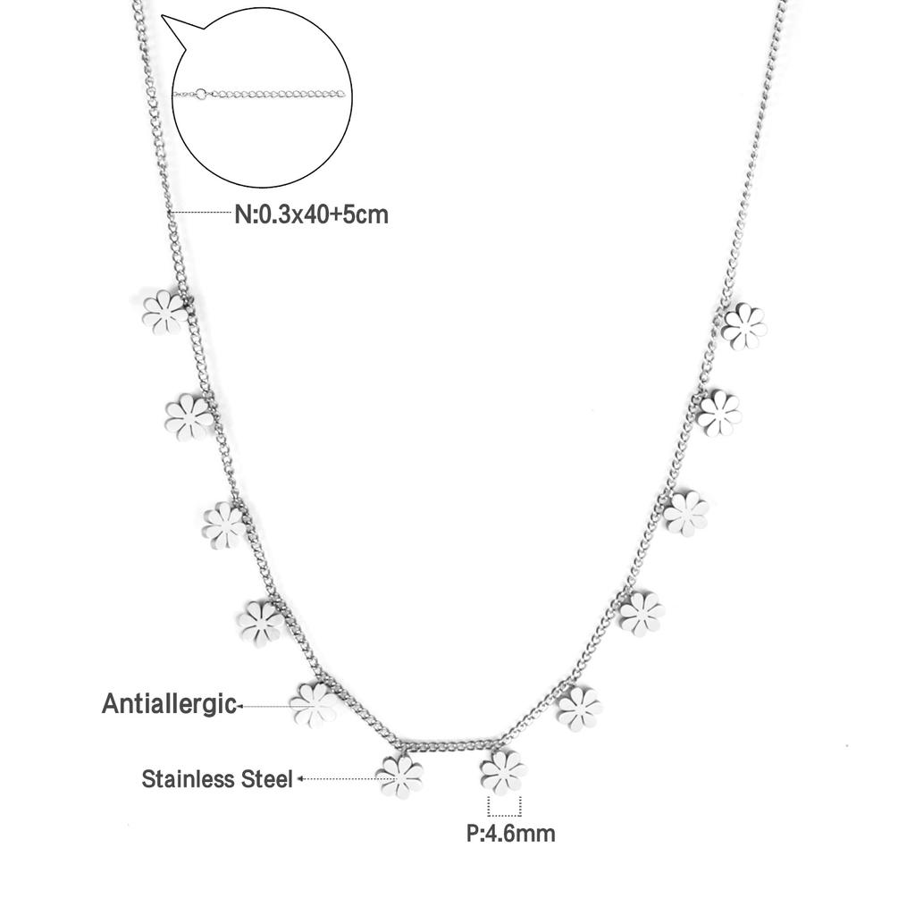 Woman Collier Golden Chains Necklaces Bohemia Star Heart Elegant Stainless Steel Jewelry Trendy
