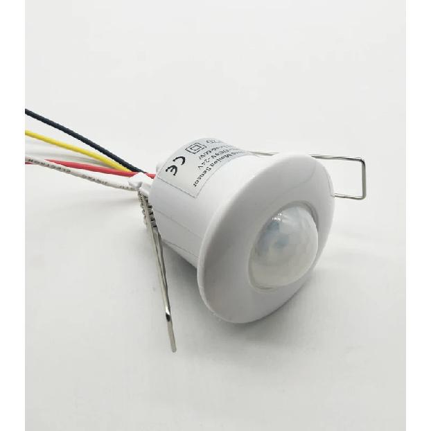 Intelligent Silent Dry Contact 12V-24V Ceiling Mini Embedded Infrared Human Body Motion Sensor Switch  Reed Switch Signal