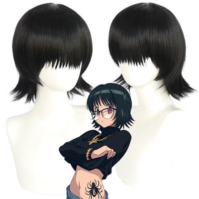 New High Quality Shizuku Cosplay Wig Styled Short Black Heat Resistant Synthetic Hair Shizuku Murasaki Wigs + Wig Cap
