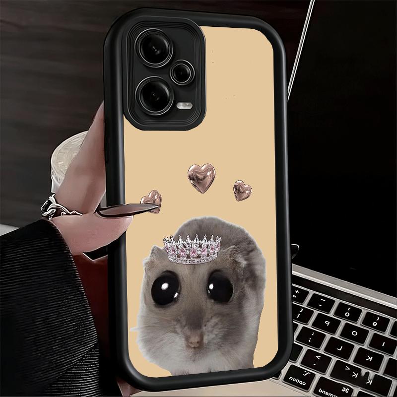 Phone Case for Xiaomi Redmi Note 15 14 13 Pro Plus Funny Sad Hamster Meme Shell 12S 11 11S 11T 5G 14S Soft Silicone Funda