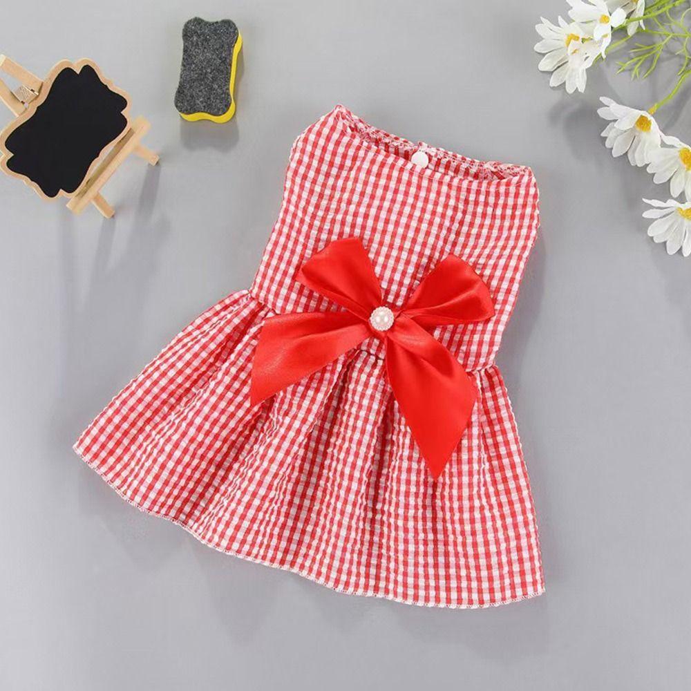Summer Dog Princess Dress Flower Dog Skirt Cute Cat Accessories Cat