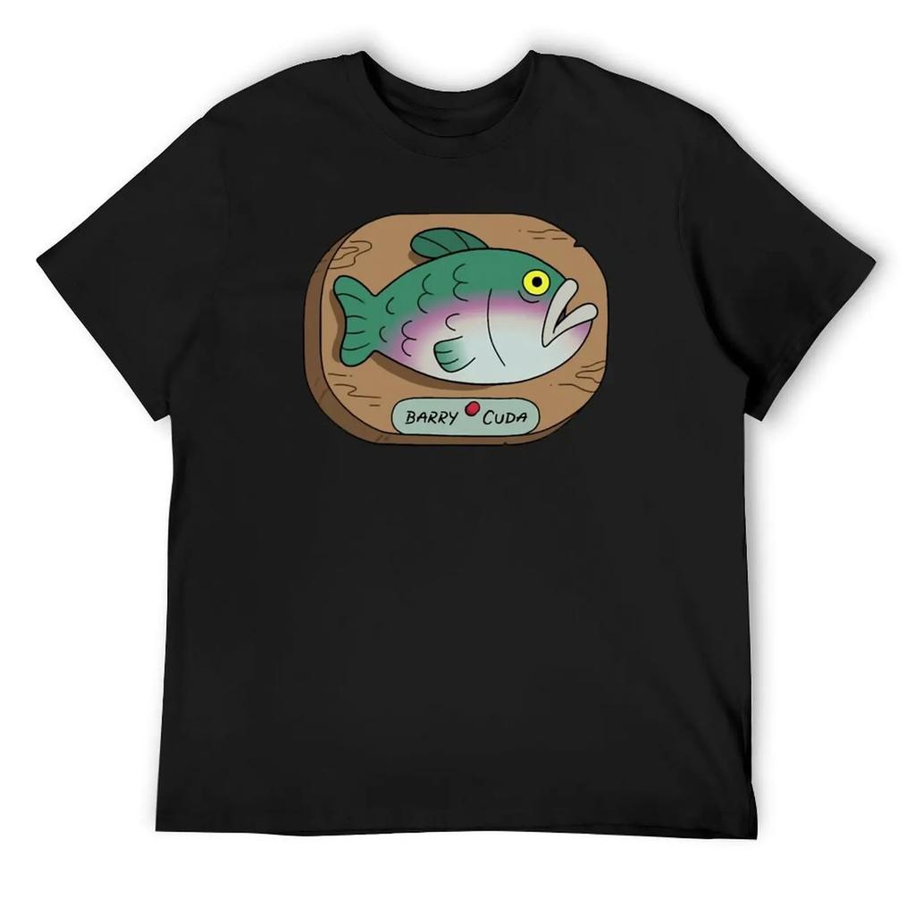 Barry Cuda Big City Greens Rural Style T-Shirt Kawaii Clothes Quick-Drying Heavyweights Plain T Shirts Men