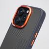 Luxury Carbon Fiber Texture Phone Case for IPhone 17 16 15 14 Pro Max Magnetic Wireless Charge Alloy Camera Lens Protect Cover