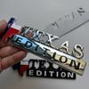 Metal 3D Car Emblem TEXAS EDITION Sticker for Car Motorcycle SUV Hood Trunk Fender Side Door Body Decoration Decal Additions
