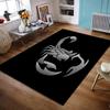 Scorpion Design In Metallic Style Non-slip Rug Suitable for Living Room and Bedroom Sofas