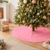 Christmas Tree Skirt Plush for Christmas Tree Decoration, Festive Winter Home Decor