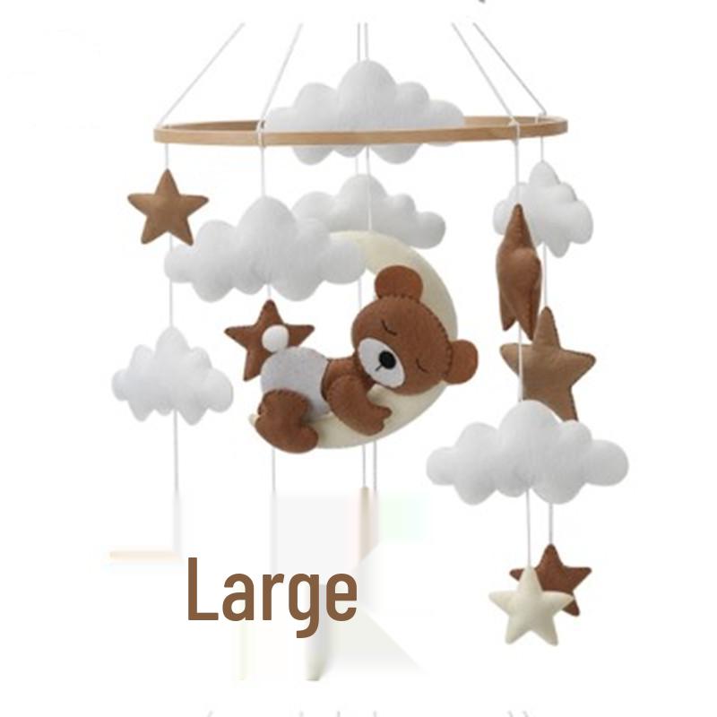 Nordic Cartoon Hanging Ornament: Felt Baby Crib Mobile Cloud Decoration & Wind Chime Pendant Toy Jewelry Material Pack.