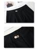 Women's Black Suit Shorts - 2025 Spring Collection: Loose, High-Waisted, Wide-Leg, Casual Five-Point Pants.