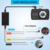 Caricabatteria per auto a tensione regolabile con dash cam time-lapse e display digitale
