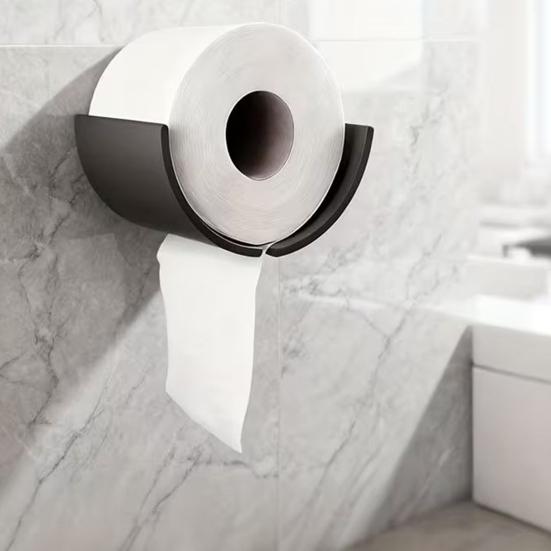 Wall Mounted Toilet Paper Dispenser 3D Printed Toilet Roll Holder No Drilling Paper Towel Holder for Bathroom Kitchen Rolls