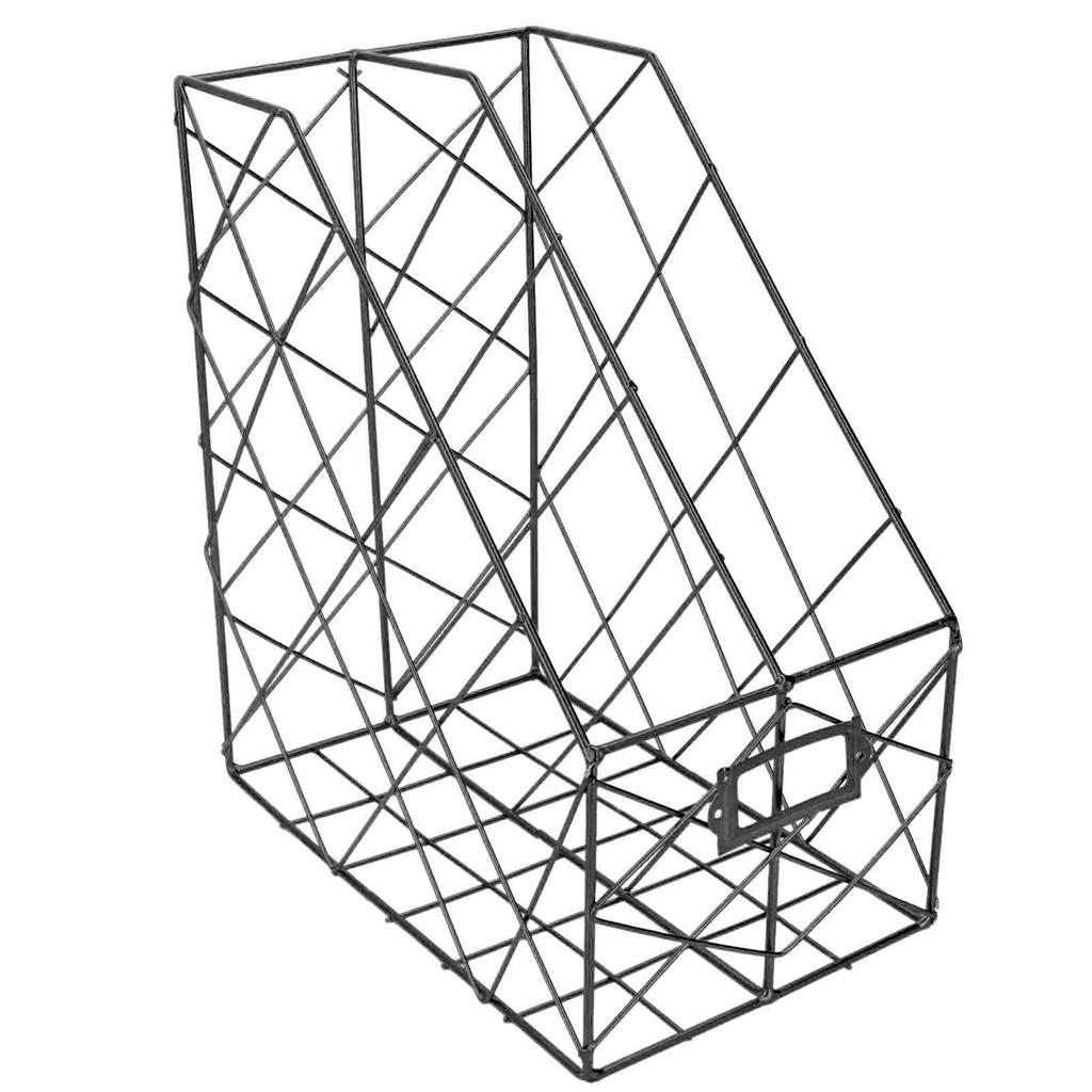 Portariviste da scrivania Geometria semplice Metallo Salvaspazio Organizzatore di file per riviste da scrivania per documenti