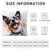 Pet Dog Art Cushion Cover Pillowcase Ultra Soft Skin Friendly Fabric Cloud Like Comfort & Concealed Zipper