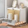 Kitchen Cup Storage Box Desktop Cupboard Cutlery Drainage Storage Rack Bedroom Skin Care Cosmetics Organizer