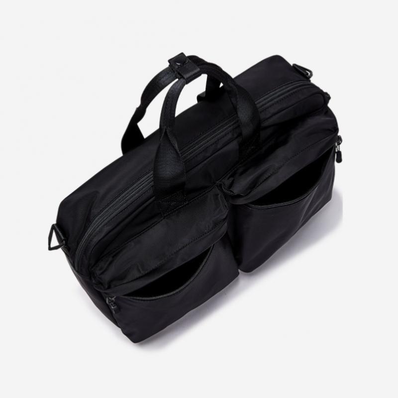 By ESquire Men S Beron Double Pocket Tote Bag Black