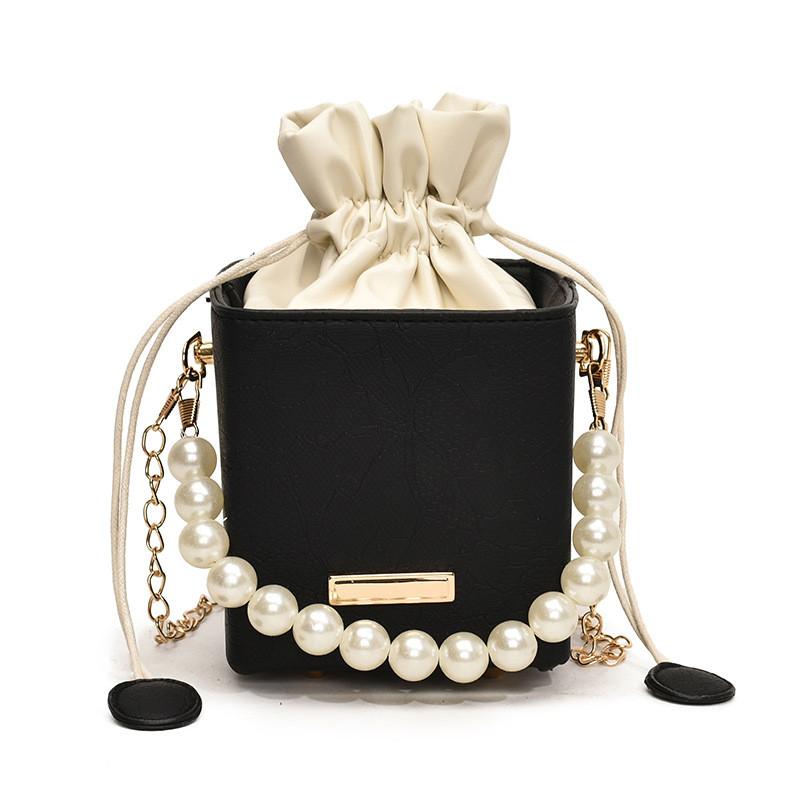 Fashionable Minimalist Pearl Handheld Bucket Bag For Women With Unique Chain Strap