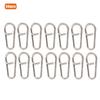 50PCS Powerful Oval Stainless Steel Fishing Clips Snaps Connector Interlock Accessories