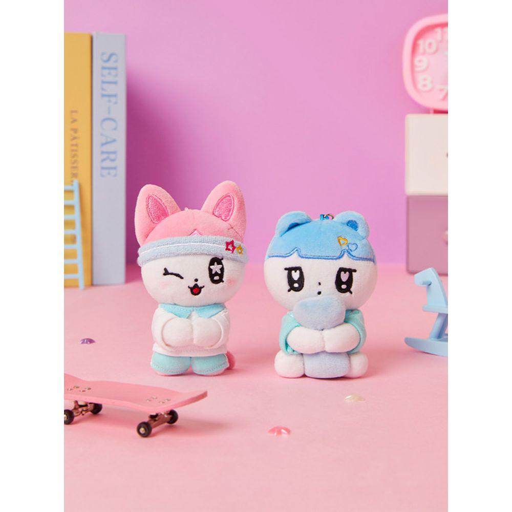 KAKAO FRIENDS Golgolz Mini Keyring Doll Pajamas_Park Bami