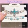 Modern Minimalist Zircon Flower Bracelet For Women With Geometric Design And Elegant Style