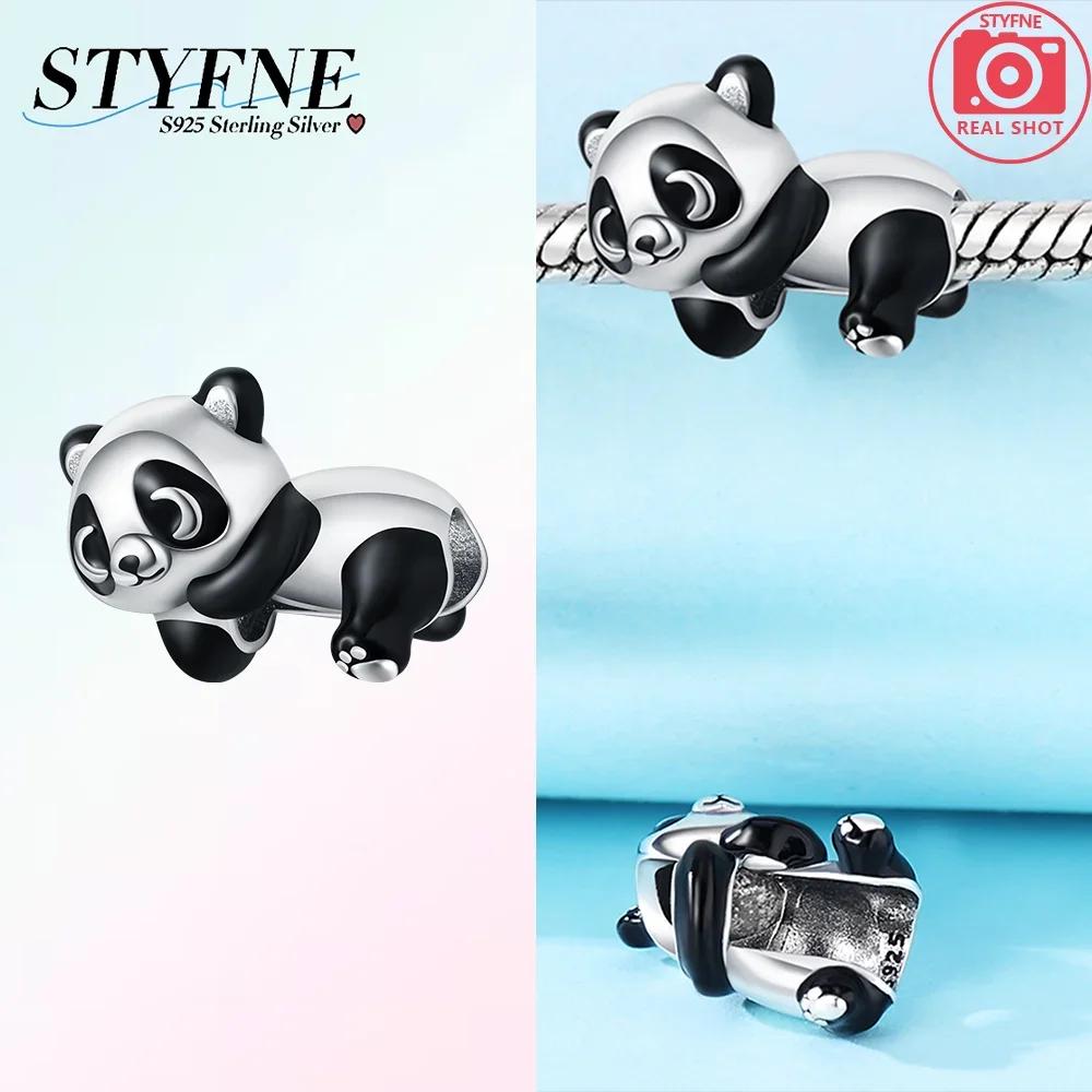 New Cute Black Panda Beads Fit Bracelets Decoration Diy Birthday Party Fine Gifts Jewelry Bracelets Accessories
