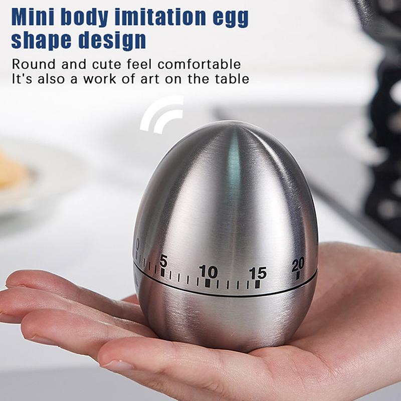 Eieruhr Eiförmiger Küchentimer Rein Mechanische Struktur Für Sichere Und Genaue Zeitmessung Ihres Kochens Und Backens