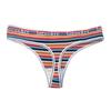 Retro Striped Low Waist Cotton Thong Cute Girl Sexy Underwear