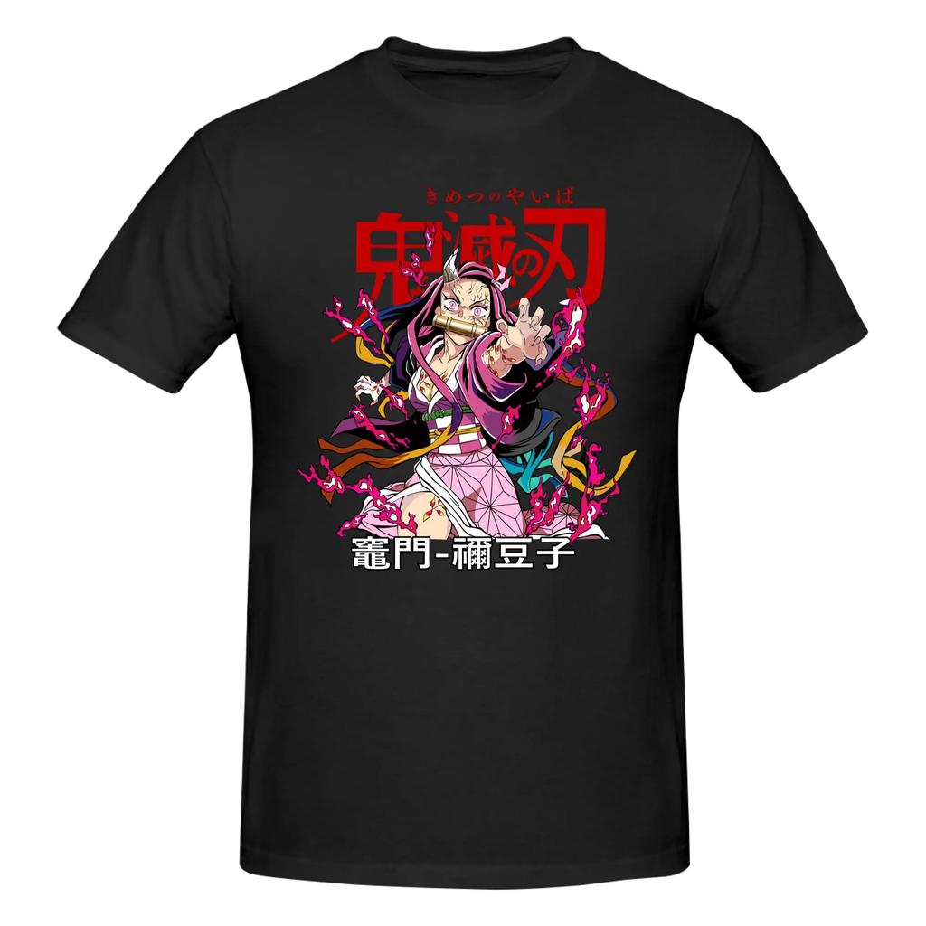Hot Sale Demon Slayer T Shirts Cotton Tees Shirt Streetwear Round Neck Kokushibo Tokito Tshirt Casual Short Sleeve Clothing 2026 Summer