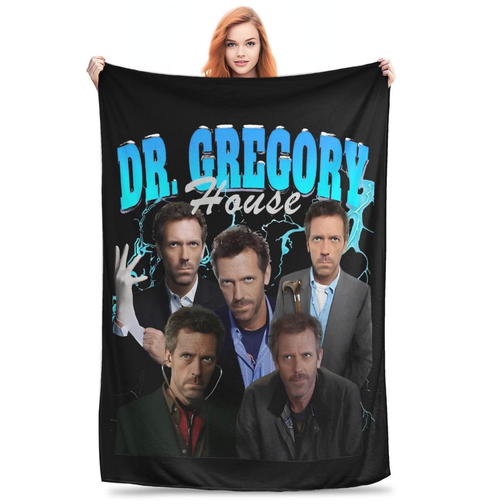 House MD TV Show Wool Blankets Awesome Throw Blankets for Home 150*125cm Quilt