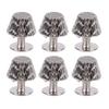 20 Set 10mm Screw Back Rivets Stud Purse Feet Nail Head Studs Metal Flat Buckle Spikes with 6mm Cross Screws for