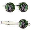 Belgian Shepherd Dog, Belgian Sheepdog - Cufflinks and Tie with Your Photo, a Suit Decoration, Men's Jewelry from the Brand.