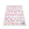 Nail Stickers Elegant False Nail Decorations Removable Manicure Stickers Decals for Acrylic Gel Nails