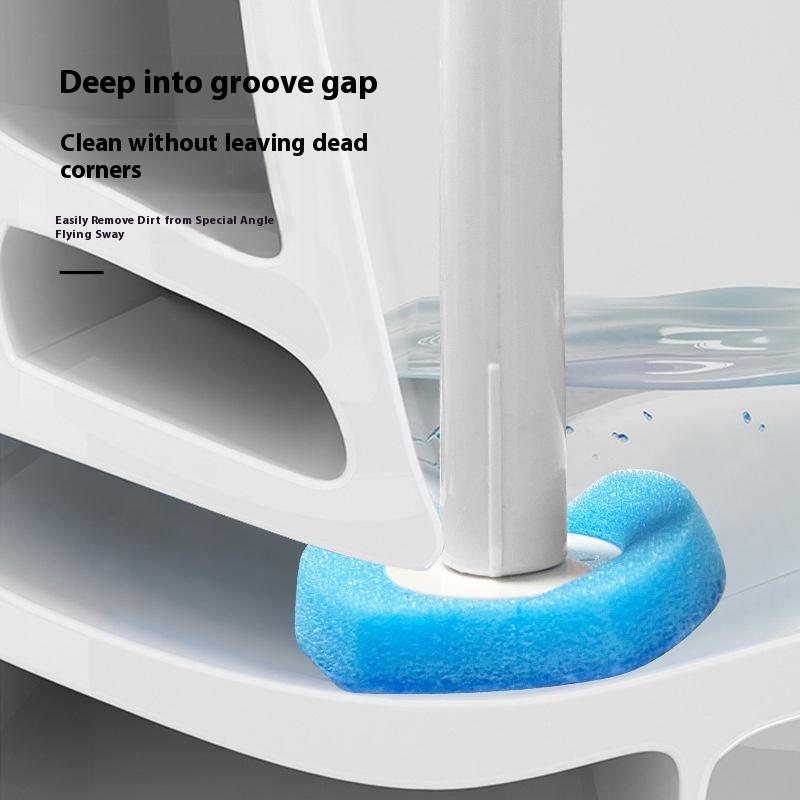 Disposable Toilet Brush with Cleaning Cotton Sheet Disposable Toilet Cleaning Brush Wall Hanging Creative Long Handle  Tool