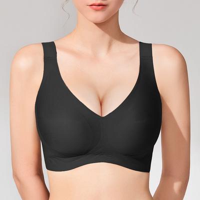 Plus Size Bra for Women Seamless Wire Free Bralette Lift Support Brassiere Push Up Sport Bras Female Lingere M-4XL C D E Cup