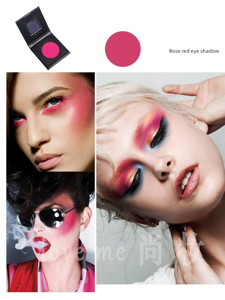 Eye Shadow Plate Peach Pink Single Color Matt Rose Nude Makeup Eye Shadow